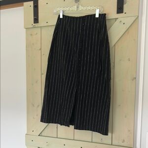 Black Striped Skirt